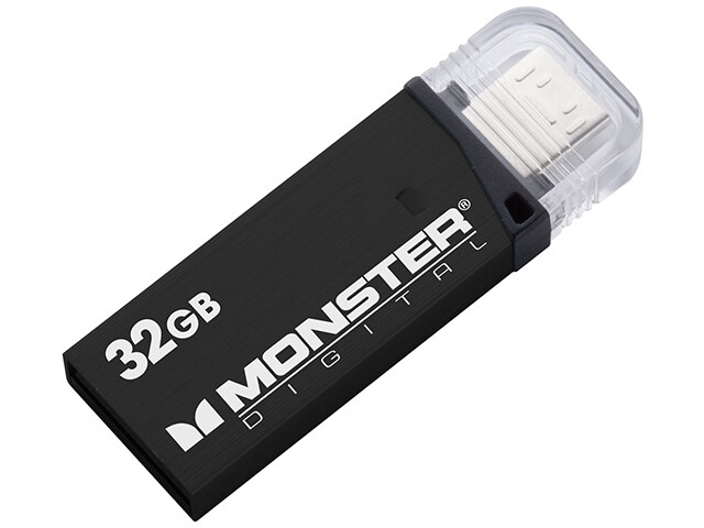 Monster 32GB Super Speed Mobile OTG USB 3.0 Flash Drive Black