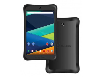 Visual Land Prestige Elite 8QL 8” Tablet with 1GHz Intel® Processor, 16GB Storage & Android 5.0 with Bumper - Black