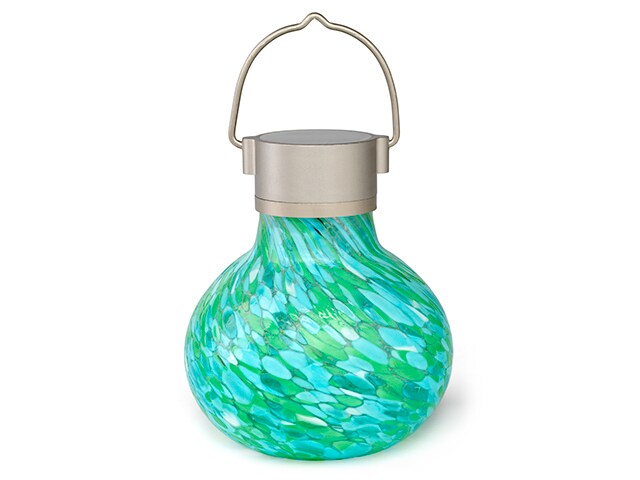 Allsop GLOW Solar Glass Tea Lantern Mint