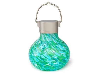 Allsop GLOW Solar Glass Tea Lantern - Mint