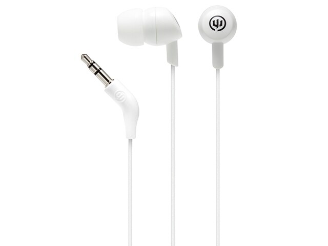 Wicked Audio BRAWL Earbuds with In Line Microphone White Knuckle