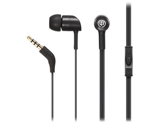 Wicked Audio Havok Earbuds with In Line Microphone Pitch Black
