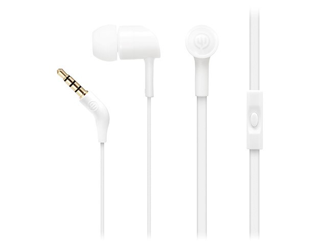 Wicked Audio Havok Earbuds with In Line Microphone Bone White