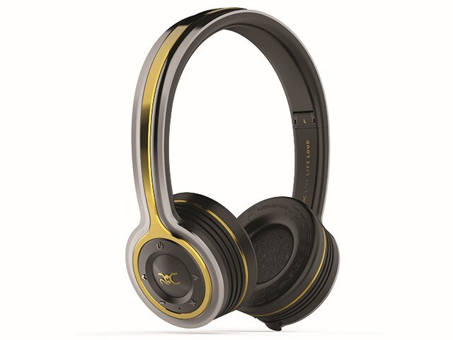 ROC Sport by Monster Freedom On Ear BluetoothÂ® Headphones Black Gold
