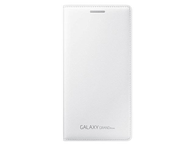 Samsung Wallet Flip Cover for Galaxy Prime White