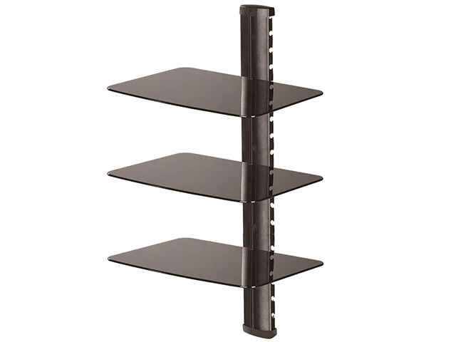 TygerClaw Triple Layer Wall Mounted DVD Stand Black