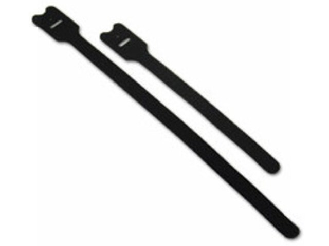 C2G 29851 304.8mm 12 quot; Screw Mountable Hook and Loop Cable Ties 10pk
