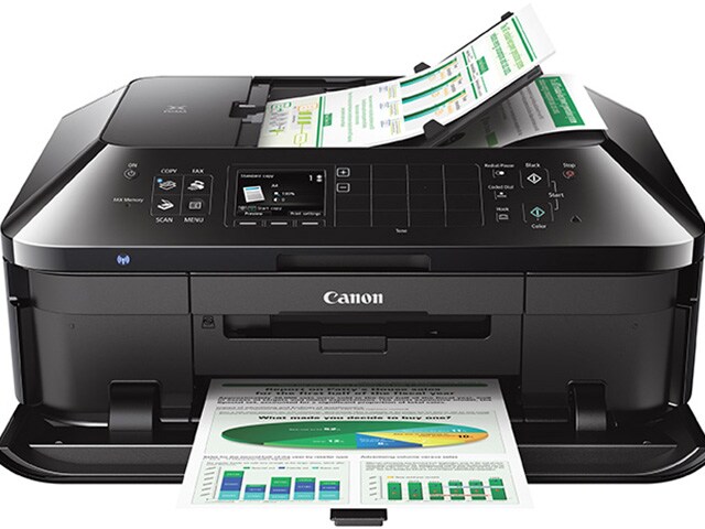 Canon PIXMA MX922 Wireless All in One Inkjet Printer with 3 quot; LCD Fax Duplex ADF 2 Sided Printing 250 Page Cassette