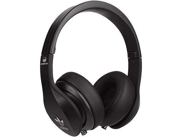 adidas Originals by Monster Over Ear Headphones with In Line Controls Black