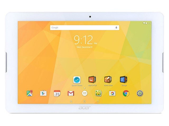 Acer Iconia B3 A20 10.1 quot; Tablet with 1.3GHz MediaTek MT8163 Processor 16GB of Storage Android 5.0 Lollipop White