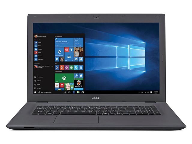Acer Aspire E5 722 23AB 17.3â€� Laptop with AMD E2 7110 500GB HDD 4GB RAM Windows 10 Black