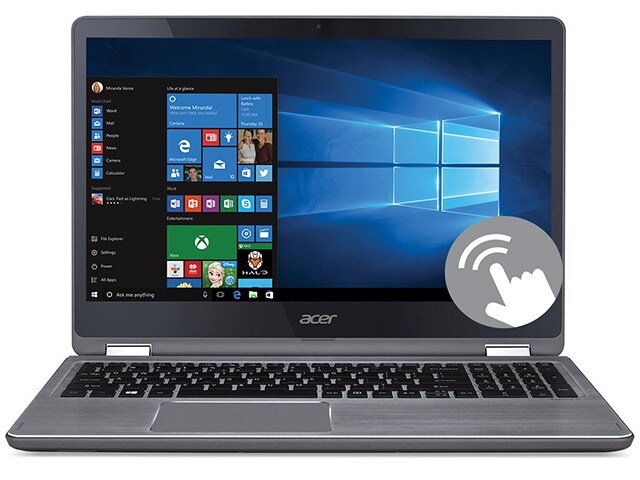 Acer R5 571TG 546L 15.6â€� Touchscreen Laptop with IntelÂ® i5 6200U 1TB HDD 8GB RAM Windows 10 Iron