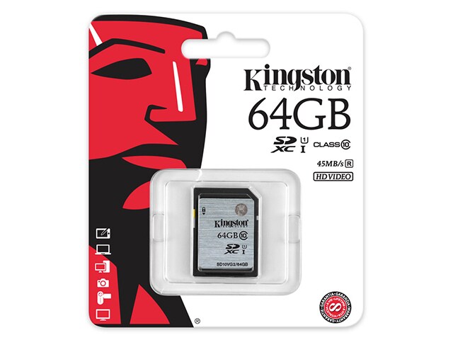 Kingston 64GB SDXC Class 10 UHS I 30R Flash Card