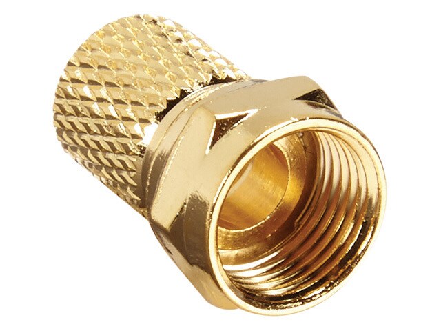 Nexxtech Gold Plated F 56 Twist On Coax Cable Connector