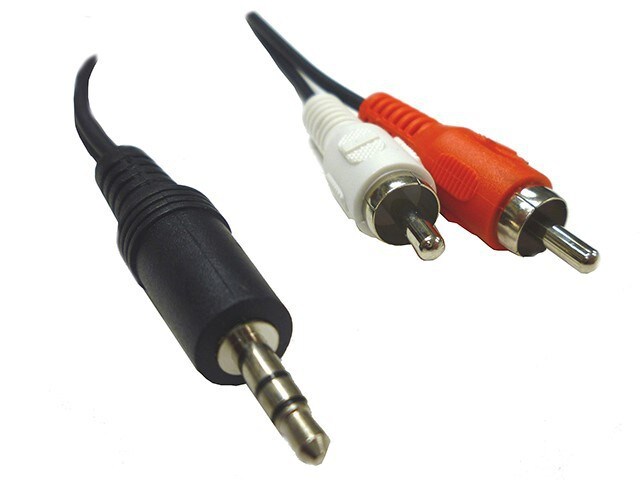 Xavier Professional 1.8m 6â€™ 3.5mm to RCA Audio Splitter Cable
