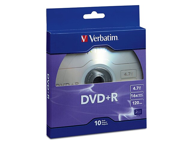 Verbatim DVD R 4.7GB 16X 10pk Bulk Box