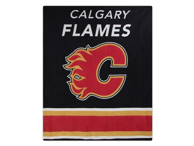 SunbeamÂ® NHLÂ® Fleece Heated Throw Calgary FlamesÂ®