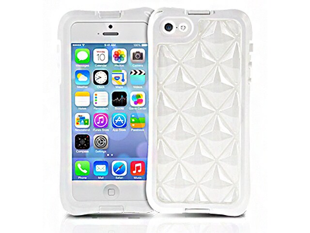 The Joy Factory aXtion Go Rugged Water Resistant Case for iPhone 5 5s White