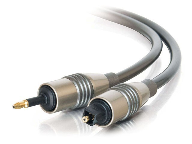 C2G 27017 3m 10 Velocity TOSLINK to Optical Mini Plug Digital Cable