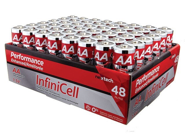InfiniCell AA 48 PK Alkaline Battery 48 Pack