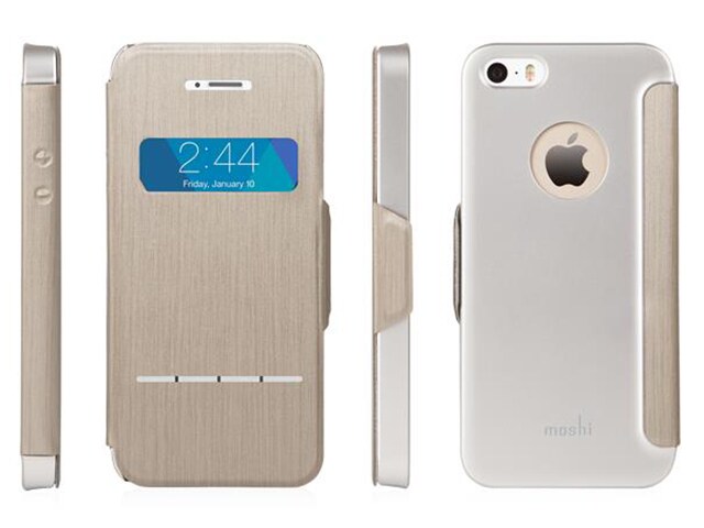 Moshi Sensecover Case for iPhone 5 5s SE Titanium