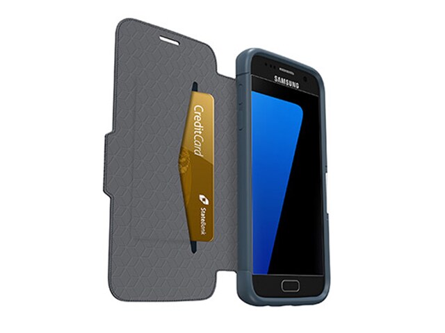 OtterBox Strada Folio Case for Samsung Galaxy S7 Night Cannon Blue
