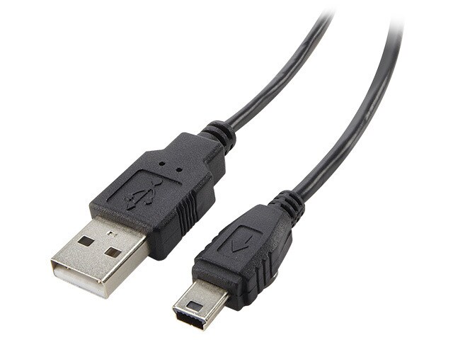 Nexxtech 1.2m 4â€™ Mini USB Charging Cable Black