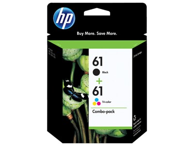HP 61 Black & Tri-color Original Ink Cartridges - 2 Pack (CR259FN)