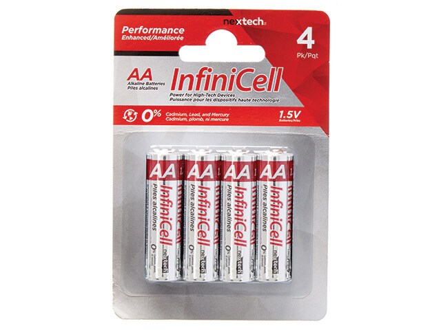 InfiniCell AA Alkaline Battery 4 Pack