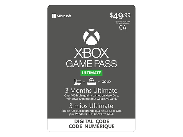 Click here to shop for the 3 Month Xbox Game Pass Ultimate (Digital Download) for Xbox