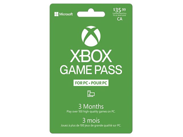 Click here to shop for the Xbox 3 Month PC Game Pass