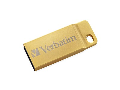 Verbatim Metal Executive 16GB USB 3.0 Flash Drive - Gold