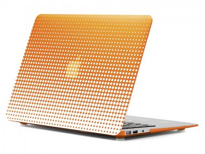 Étui déflecteur orange de Uncommon pour MacBook Pro 13 po - dots (points)