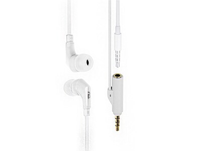 LOGiiX Blue Piston TUNEFREQS Share In-Ear Headphone with Built-in Splitter - White