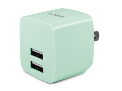 LOGiiX Power Cube Rapide 2.4A USB Wall Charger - Mint