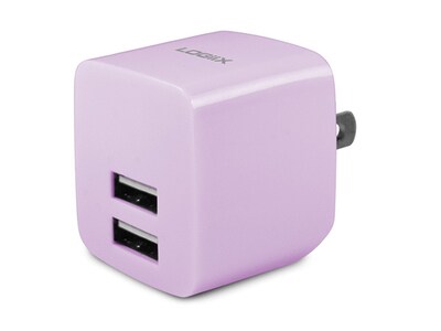 LOGiiX Power Cube Rapide 2.4A USB Wall Charger - Lavender