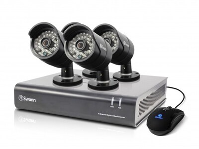  Enregistreur vidéo numérique 720p à 4 canaux SWDVK-444004 avec 4 caméras PRO-A850 de Swann