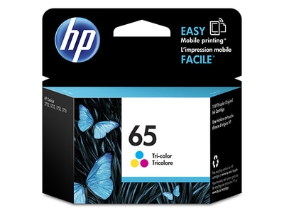 HP 65 Tri-colour Original Ink Cartridge - CMY (N9K01AN)