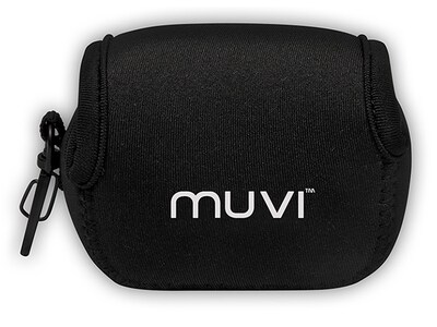 Pochette de transport en néoprène de Veho pour caméra MUVI K — petit — noir 