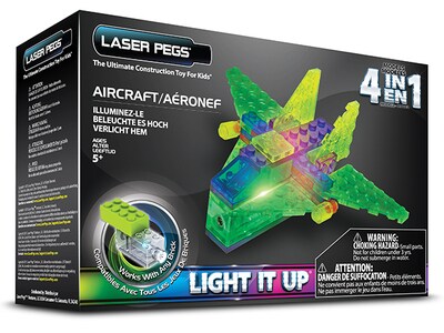 Laser Pegs Aircraft 4-In-1 Building Set