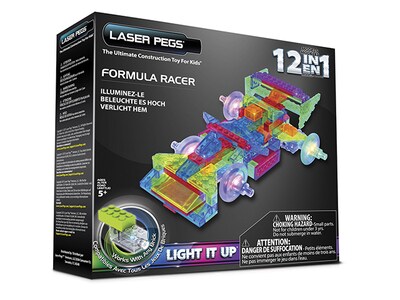 Laser Pegs Formula Racer 12-In-1 Building Set 