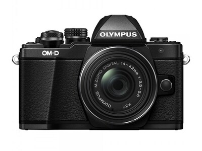Olympus OM-D E-M10 Mark II 16MP Mirrorless Digital Camera with 14-42mm f/3.5-5.6 II R Lens - Black
