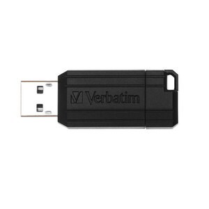 Clé USB 2.0 à 32 Go Pinstripe de Verbatim - noir