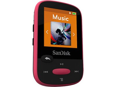Lecteur MP3 de sport SDMX24-008G-G46B, 8 Go de 1,44 po avec syntoniseur FM, de SanDisk - Rose