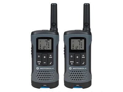 Radios bidirectionnelles Talkabout T200 FRS/GMRS de Motorola - gris foncé
