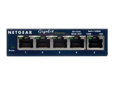 Commutateur Gigabit GS105 en cuivre à 5 ports en cuivre de Netgear