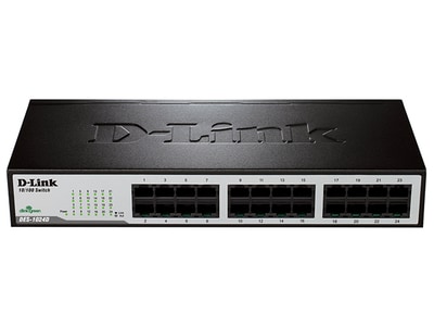 Commutateur de bureau/sur bâti à 24 ports Ethernet rapide sans gestion de D-Link