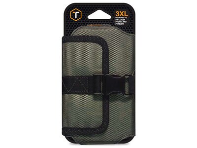 Pince de ceinture robuste 3XL de Tough Tested pour téléphone intelligent - vert