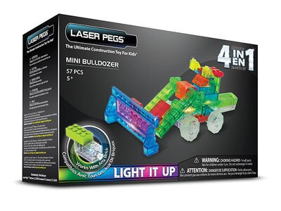 Laser Pegs 4-in-1 Mini Bulldozer Kit