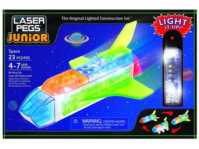 Ensemble de construction 3-en-1 Zippy Do’s Junior Space de Laser Pegs